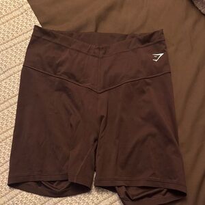 Gymshark Dark Brown Athletic Shorts